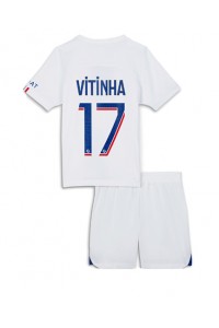Paris Saint-Germain Vitinha Ferreira #17 Babytruitje 3e tenue Kind 2022-23 Korte Mouw (+ Korte broeken)